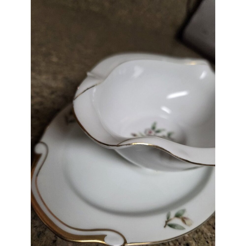 SeYei Gravy Boat Wild Cherry Pattern Fine China Japan Se Yei 1958 - Picture 5 of 13